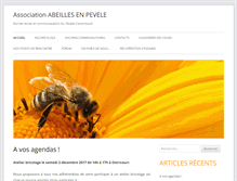 Tablet Screenshot of abeillesenpevele.com